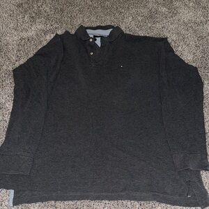 Tommy Hilfiger Grey Polo Shirt with Collar